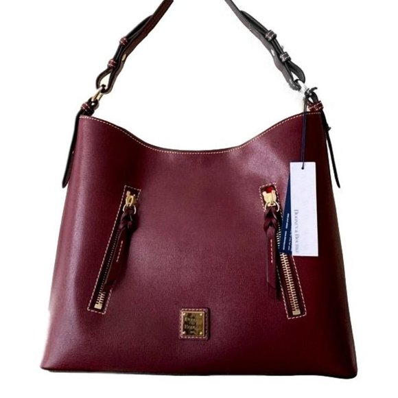 Dooney & Bourke Handbags - Dooney and Bourke Red Leather Shoulder Bag